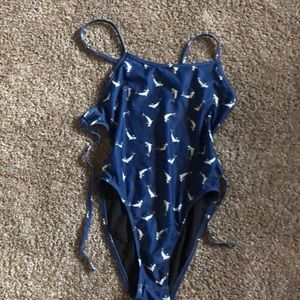 A dolphin tied back jolyn swimsuit!